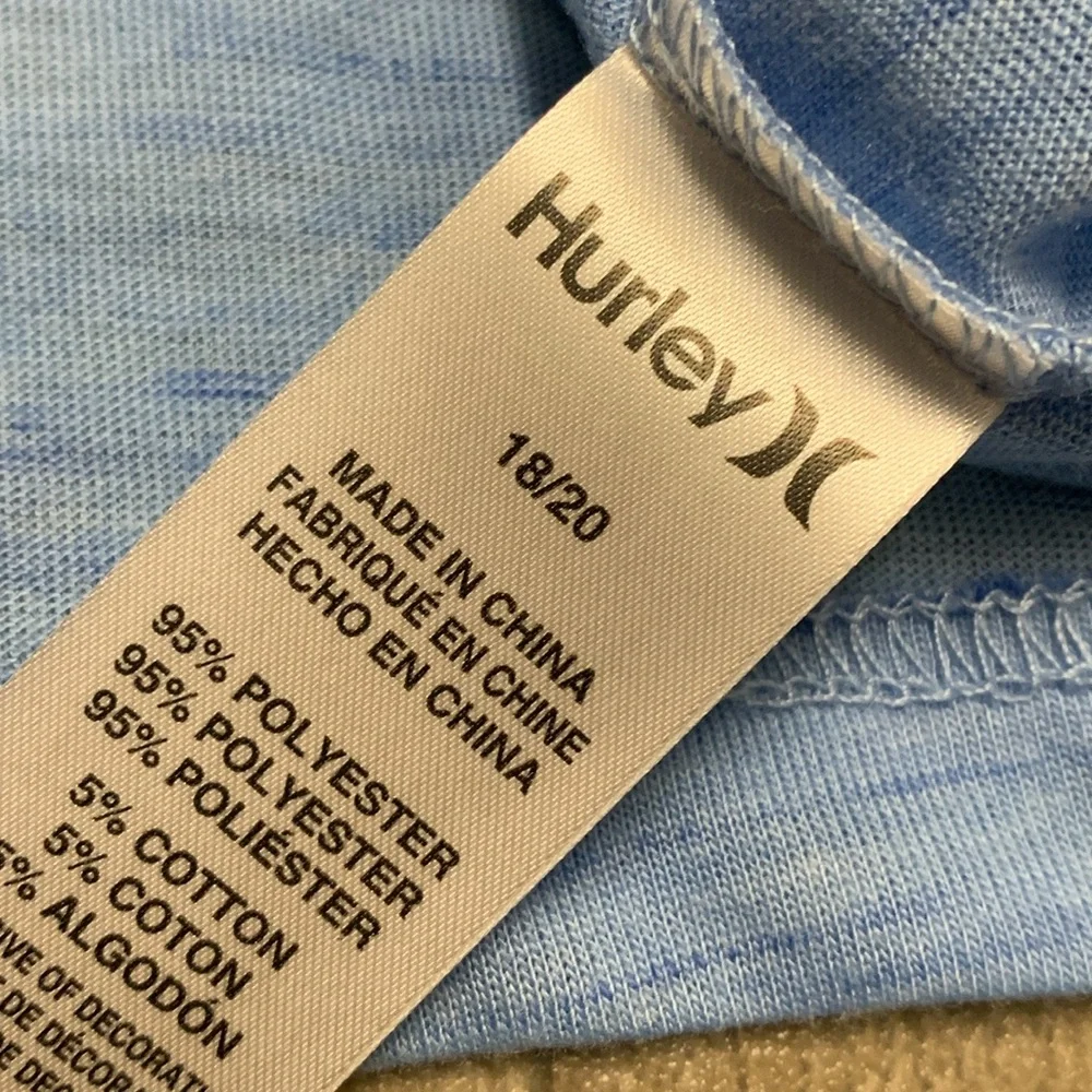 Boys Hurley Crewneck Active Performance‎ Long Sleeve Shirt